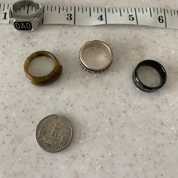 4 Men’s Rings Lot Bundle - Picture 2 of 7